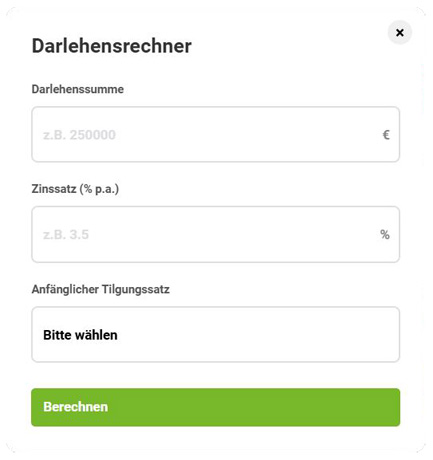Darlehensrechner öffnen